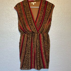 GB Girls Brown and Red Mini Dress